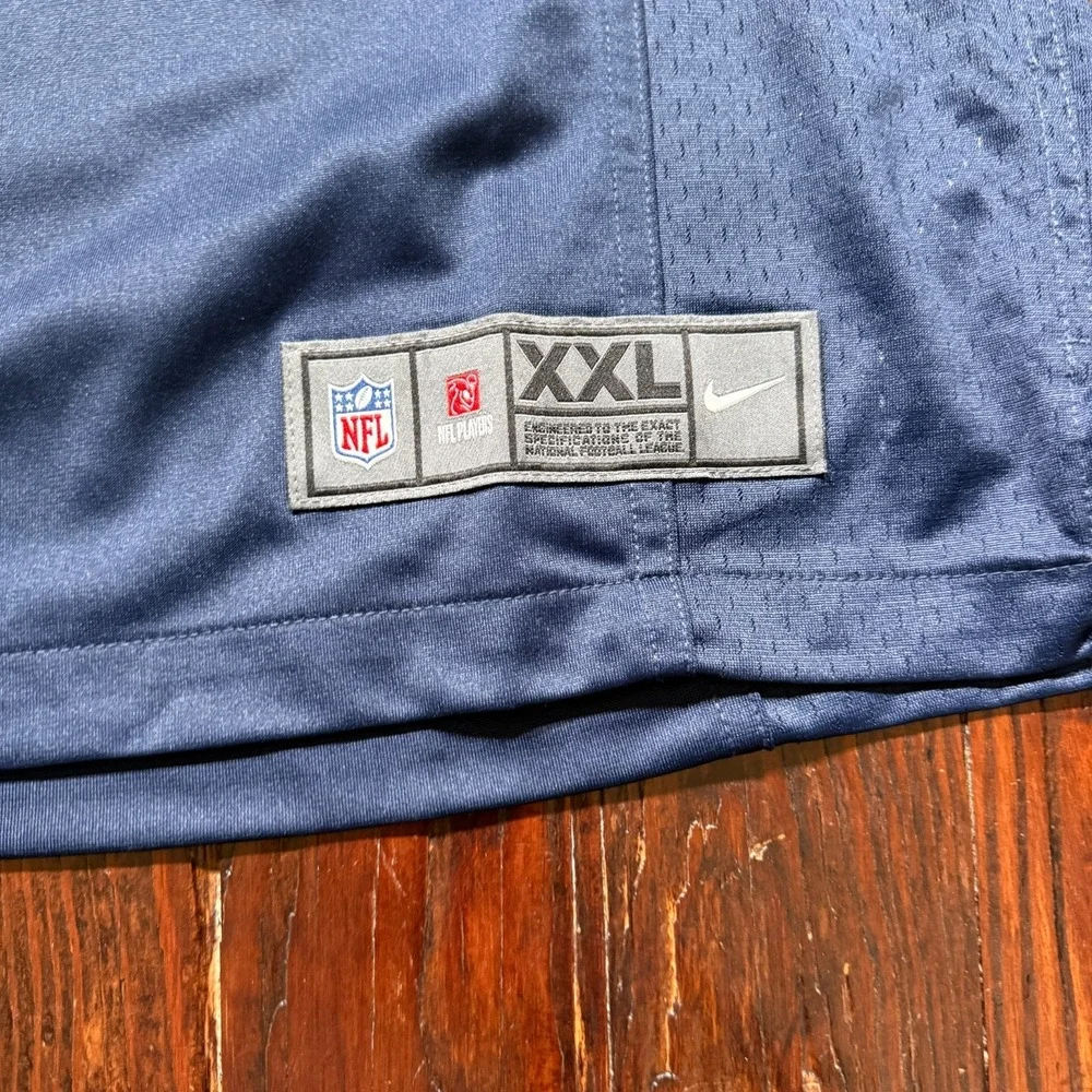 DK METCALF Seattle Seahawks Nike On Field Dri-Fit Blue NFL Jersey‎ Size 2XL